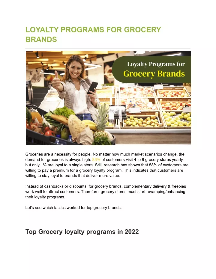 loyalty programs for grocery brands