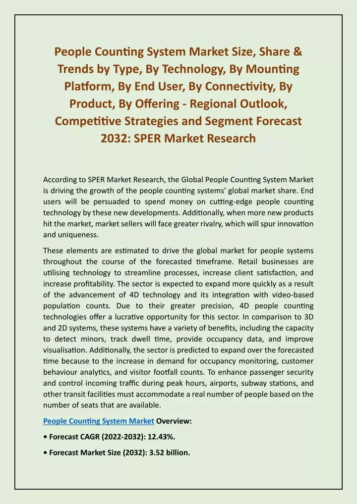 people counting system market size share trends