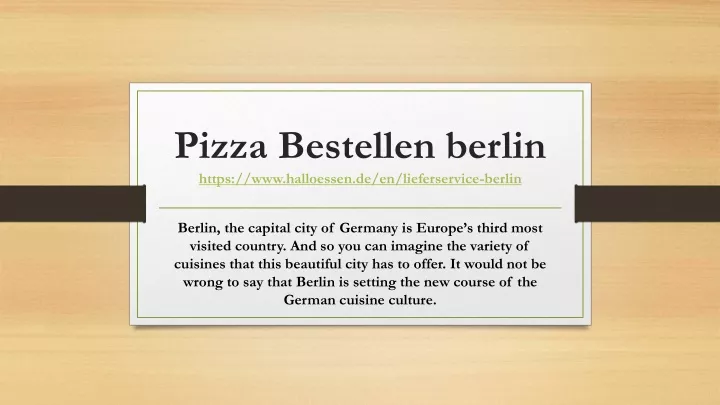 pizza bestellen berlin https www halloessen de en lieferservice berlin