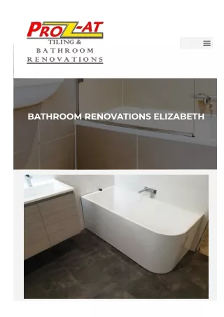 Bathroom Renovations Elizabeth