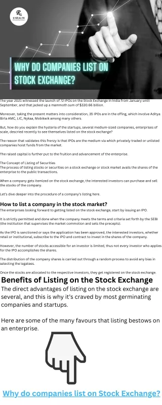 Why do companies list on Stock Exchange I R Wealth blog