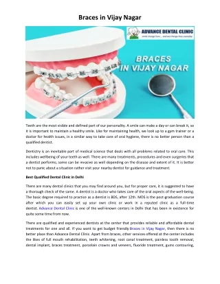 Braces in Vijay Nagar