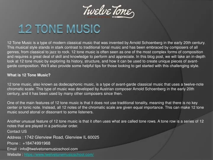 12 tone music