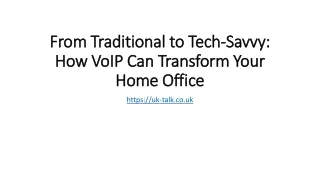 Set Up VoIp for Home Office