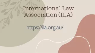 International law association (ILA)