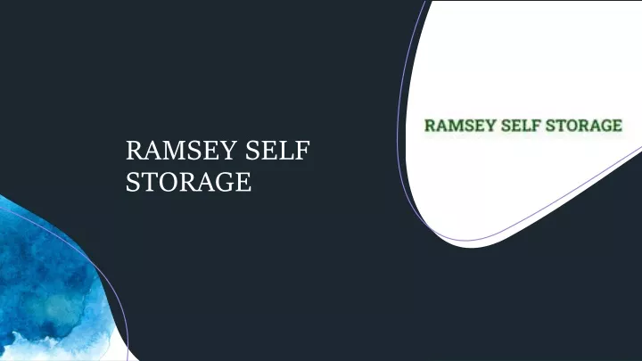 ramsey self storage