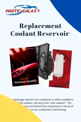 Replacement Coolant Reservoir | Parts Galaxy