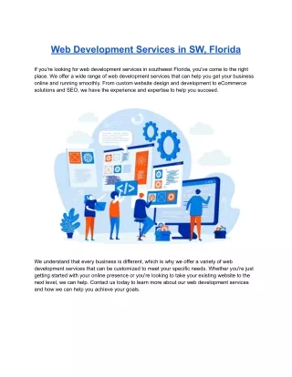 web development services in sw florida