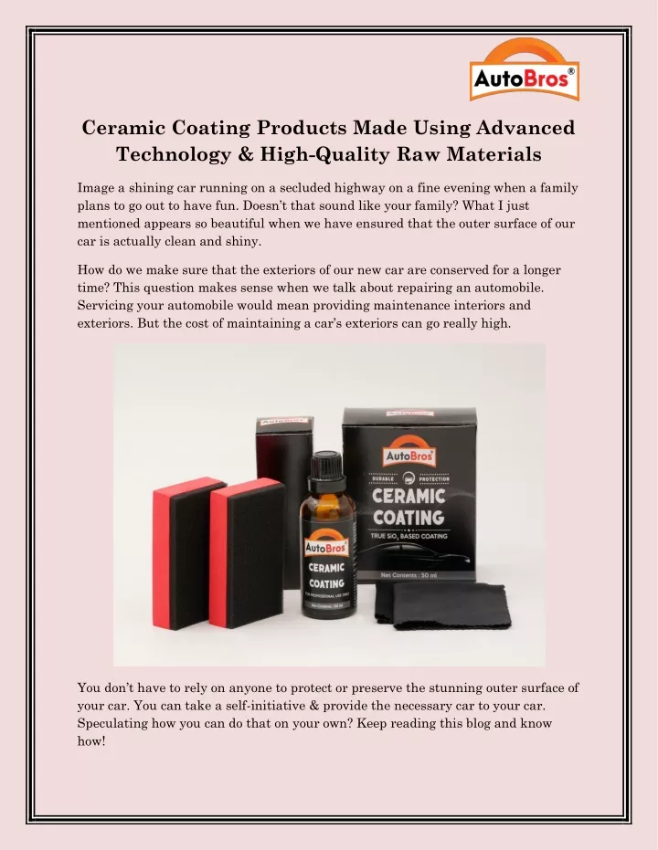 PPT - Best ceramic coating products in India PowerPoint Presentation ...