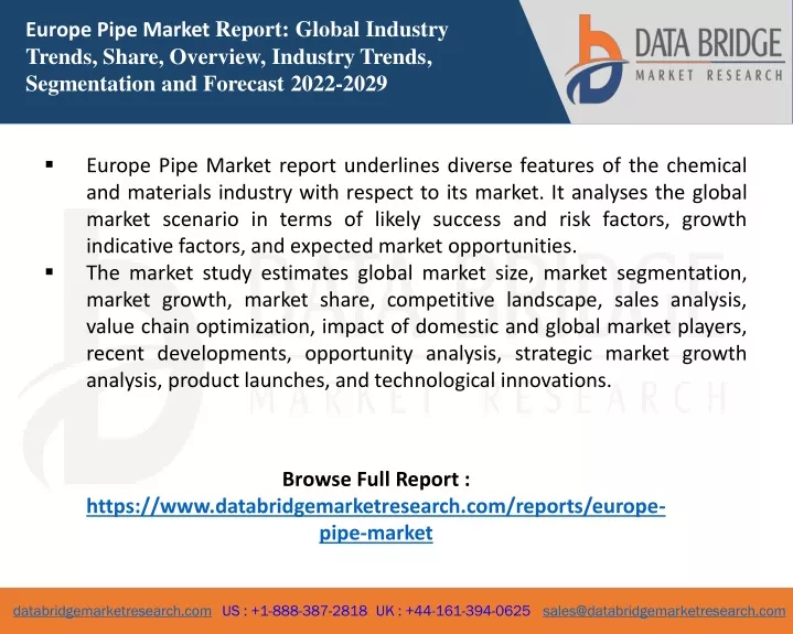 europe pipe market report global industry trends