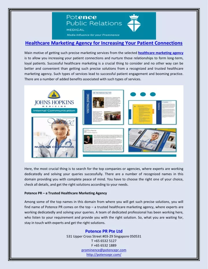 healthcare marketing agency for increasing your