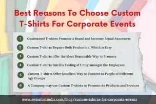 Best Reasons to Choose Custom T-shirts for Corporate Events