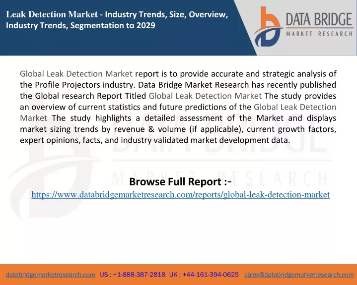 leak detection market industry trends size