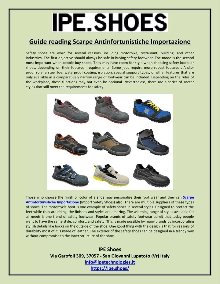guide reading scarpe antinfortunistiche