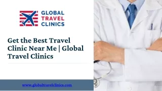 Get the Best Travel Clinic Near Me | Global Travel Clinics