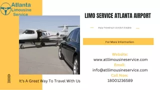 Limo Service Atlanta Airport - Book A Ride Now