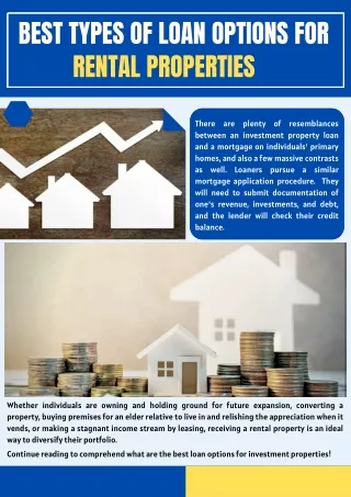 Best Types of Loan Options for Rental Properties