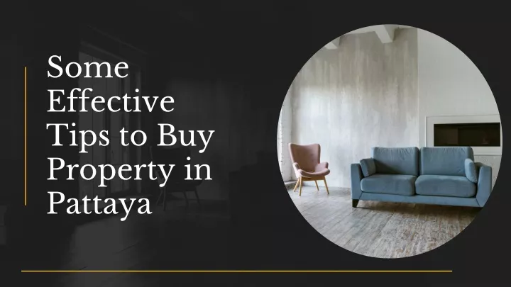 some effective tips to buy property in pattaya