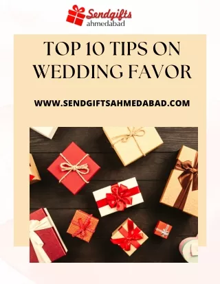 Top 10 Tips on Wedding Favor