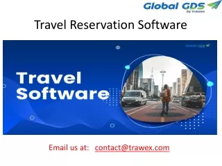 travel reservation software