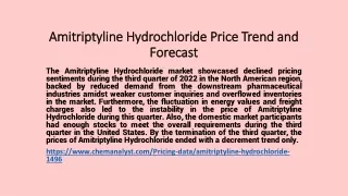 amitriptyline hydrochloride price trend and forecast