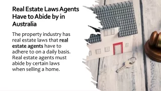 Real Estate Laws Agents Have to Abide by in Australia