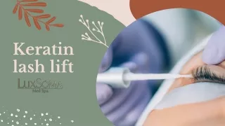 Keratin lash lift