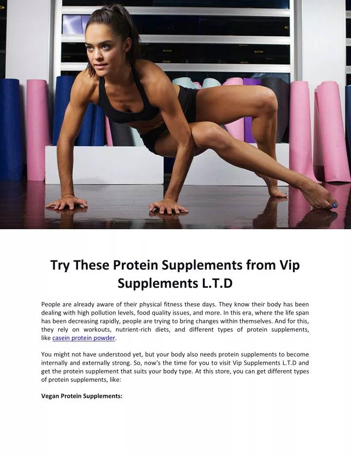 try these protein supplements from