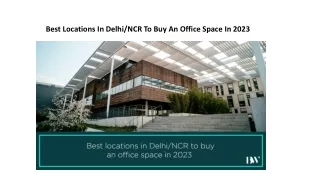 Best Locations In Delhi NCR To Buy An Office Space In 2023