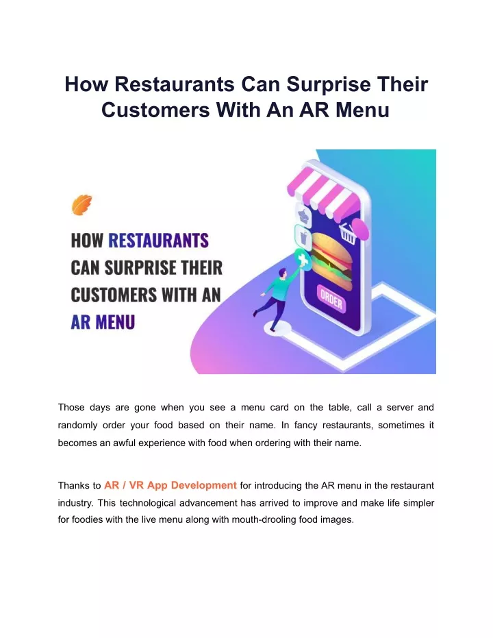 how restaurants can surprise their customers with