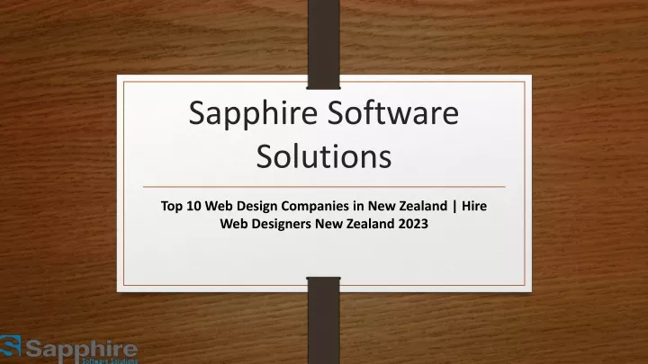 sapphire software solutions