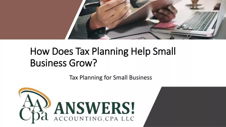 how does tax planning help small business grow