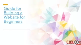 guide for building a website for beginners