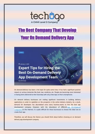 the best company that develop the best company
