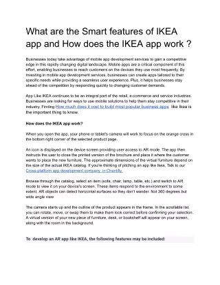what are the smart features of ikea