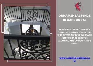 Ornamental Fence In Cape Coral  | Fabri-Tech Screens