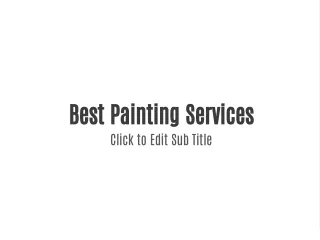 Quality Painting Services