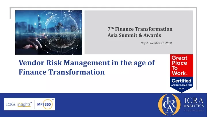 7 th finance transformation asia summit awards
