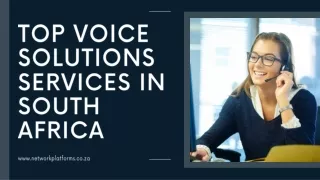 Top Voice Solutions Services In South Africa
