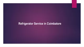 Refrigerator Service in Coimbatore