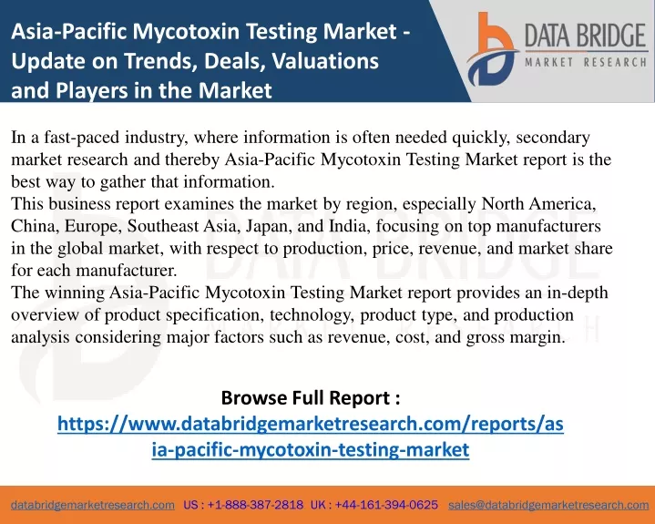asia pacific mycotoxin testing market update