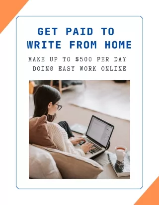 GET PAID TO WRITE FROM HOME