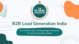 B2B Lead Generation India