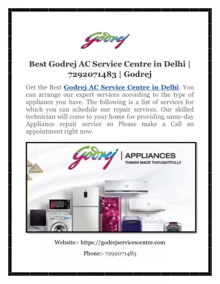 best godrej ac service centre in delhi 7292071483