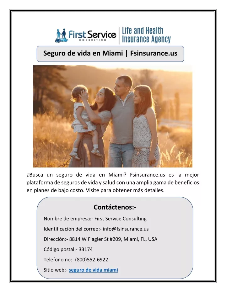 seguro de vida en miami fsinsurance us