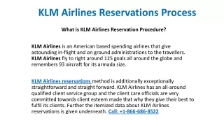 klm airlines reservations process