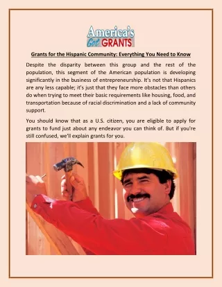 grants for the hispanic community everything