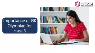 Importance of GK Olympiad for class 3