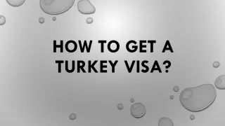 How to get a Turkey visa?