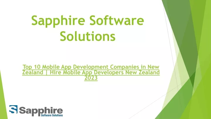 sapphire software solutions